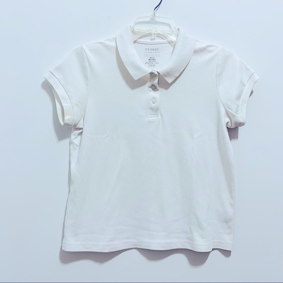 George White Polo School Uniform Short Sleeve Shirt - Picture 1 of 4